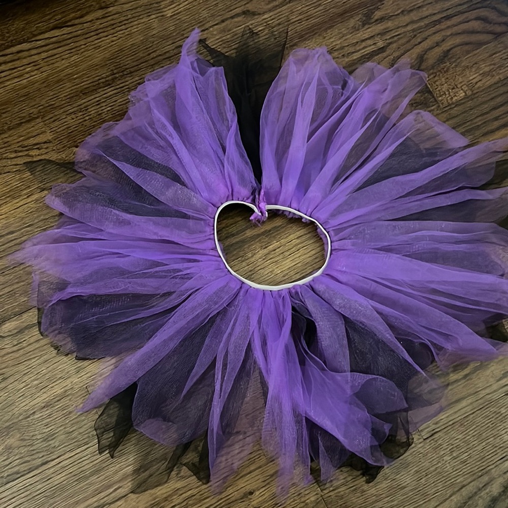 Black & Purple Tulle Tutu - no official size but worn at 3.5 for witch c…